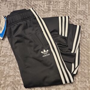 Adidas Kids Black and White Joggers